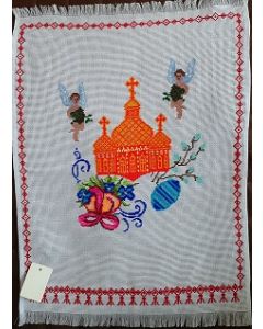 Embroidered Easter Basket Cover -21