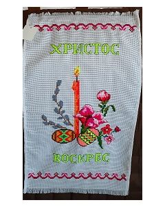 Embroidered Easter Basket Cover -17