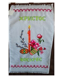 Embroidered Easter Basket Cover -17