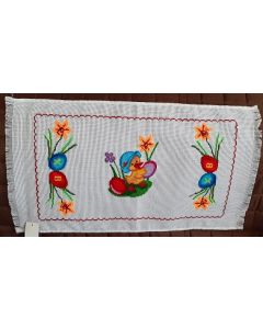 Embroidered Easter Basket Cover -07
