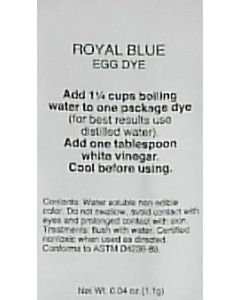 Royal Blue Dye